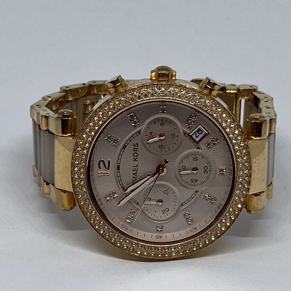 Michael Kors Parker MK5896 Womens Stainless Steel Analog Dial Quartz Watch XWO3 - Picture 7 of 12